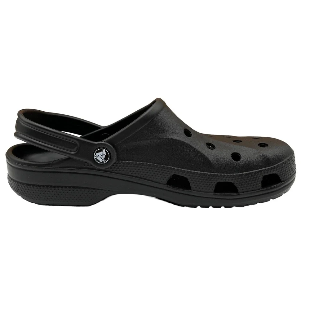 Crocs‎ Baya Mens Slip on Clogs Size 10 Black  Water Friendly Lightweight Comfort